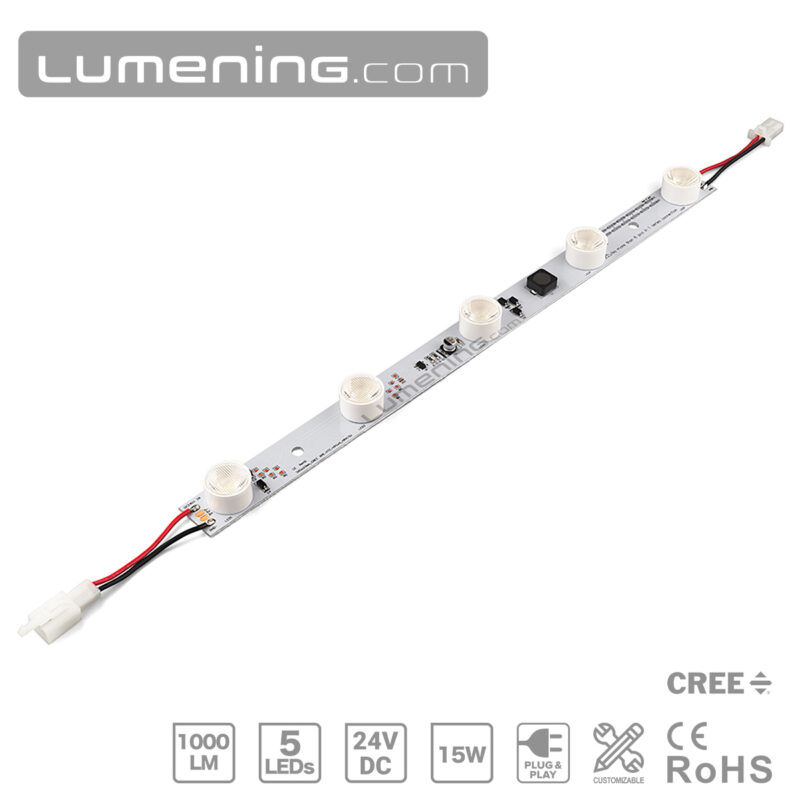 edge lit LED module with high power CREE LEDs high transmittance lenses for fabric light box