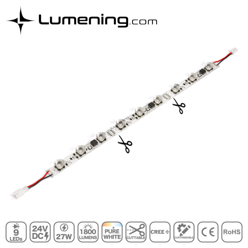 high power LED edge light bar for backlit fabric light boxes
