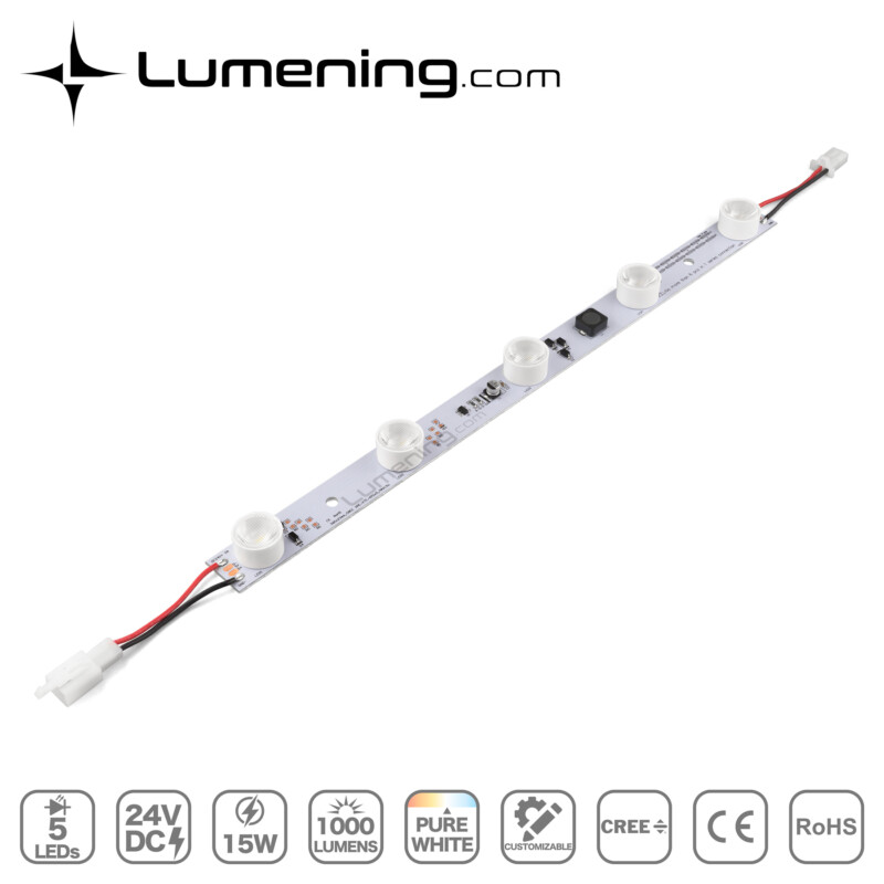 edge lit LED module with high power CREE LEDs high transmittance lenses for fabric light box
